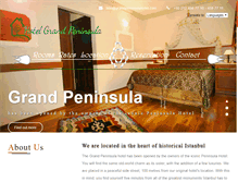 Tablet Screenshot of grandpeninsulahotel.com